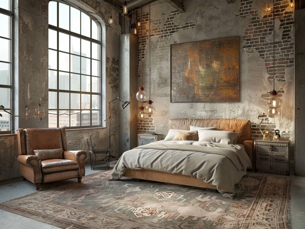 Jak urządzić sypialnię w stylu industrialnym z dodatkami vintage