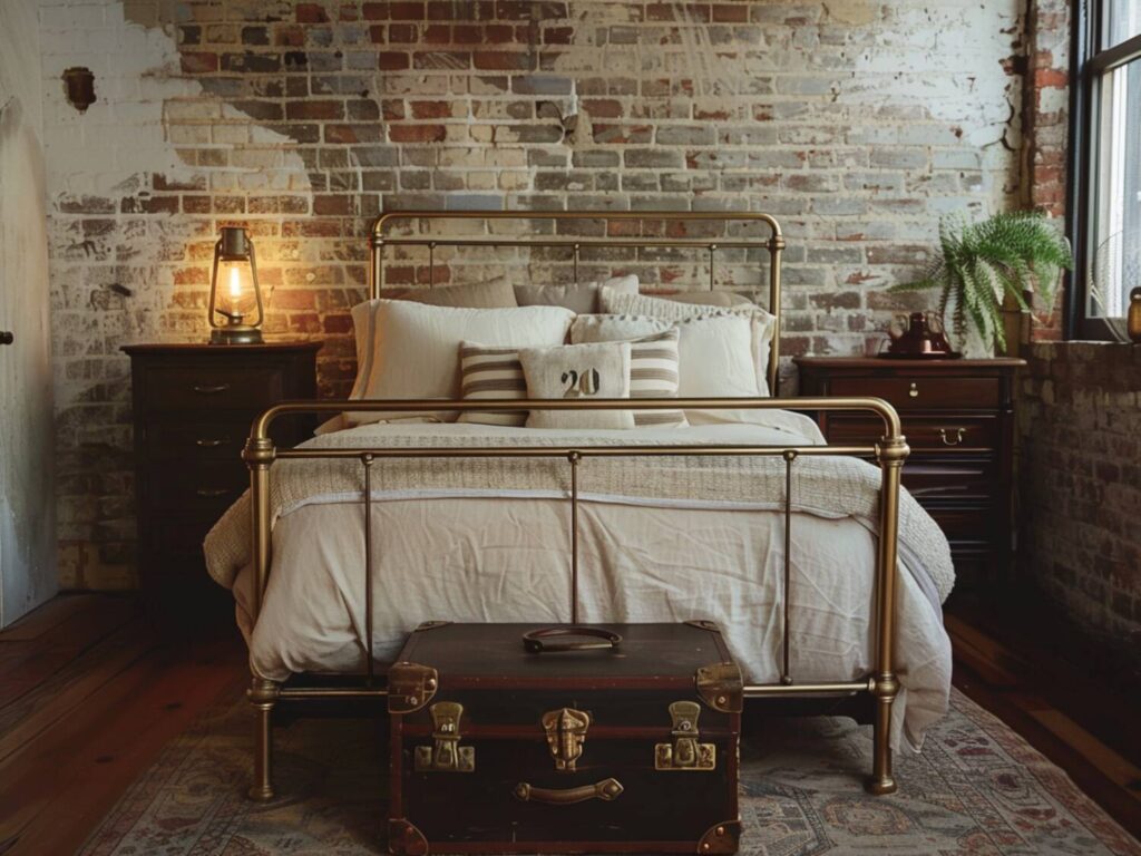 Jak urządzić sypialnię w stylu industrialnym z dodatkami vintage