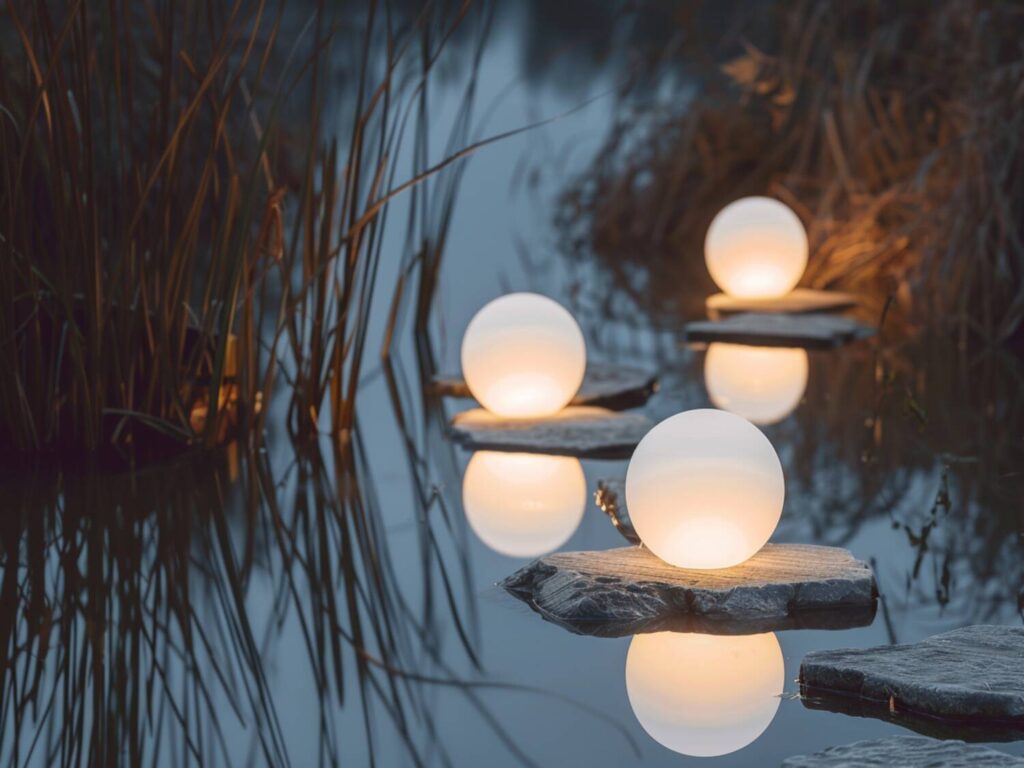 Jakie lampy ogrodowe najlepiej sprawdzą się w przestrzeniach nad wodą w stylu minimalistycznym