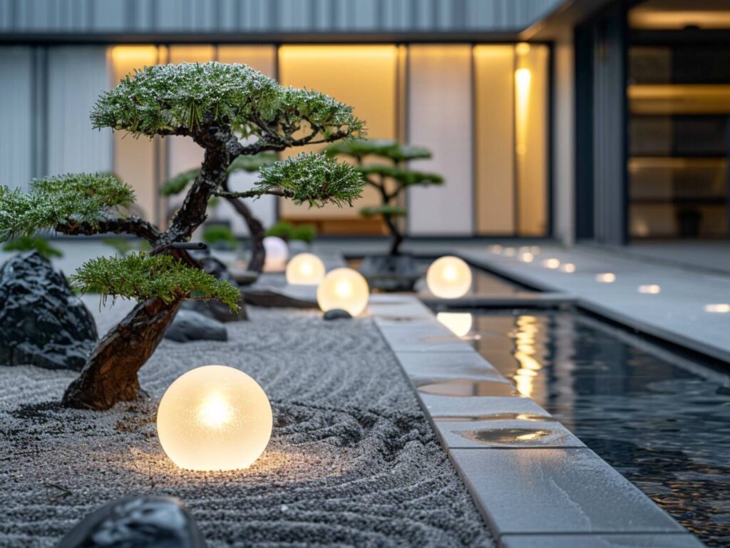 Jakie lampy ogrodowe najlepiej sprawdzą się w przestrzeniach nad wodą w stylu minimalistycznym