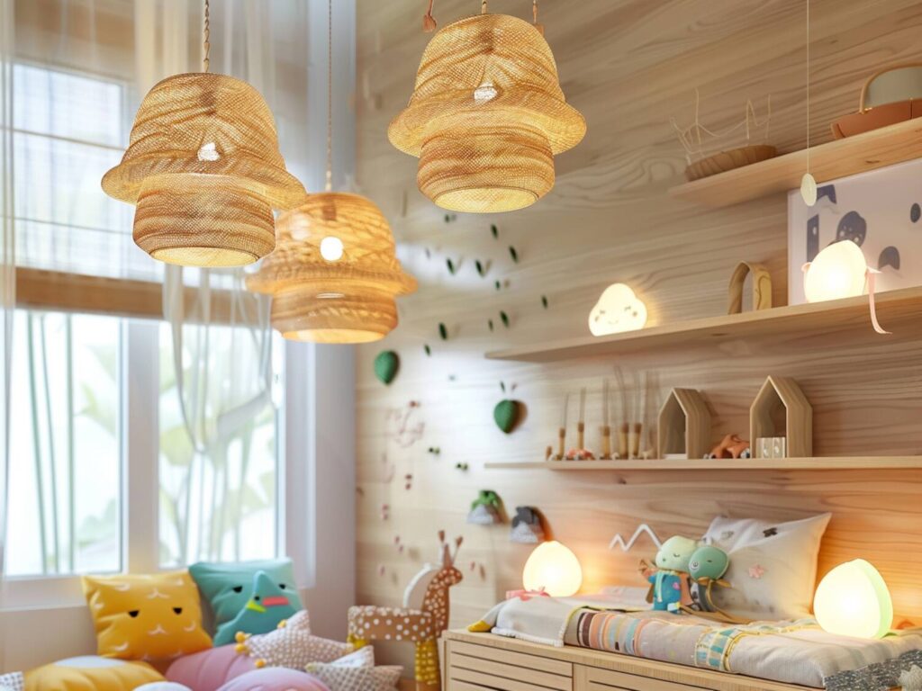 Jakie oświetlenie najlepiej komponuje się z pokojami dziecięcymi w stylu eco-friendly