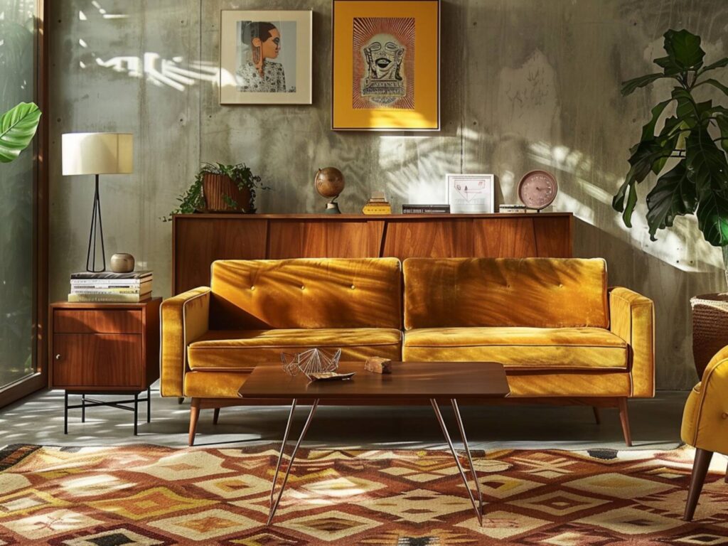 Jak dobrać meble do salonu w stylu retro