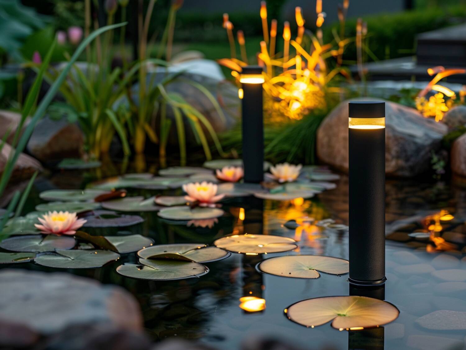 Jakie lampy ogrodowe najlepiej sprawdzą się w przestrzeniach nad oczkami wodnymi?