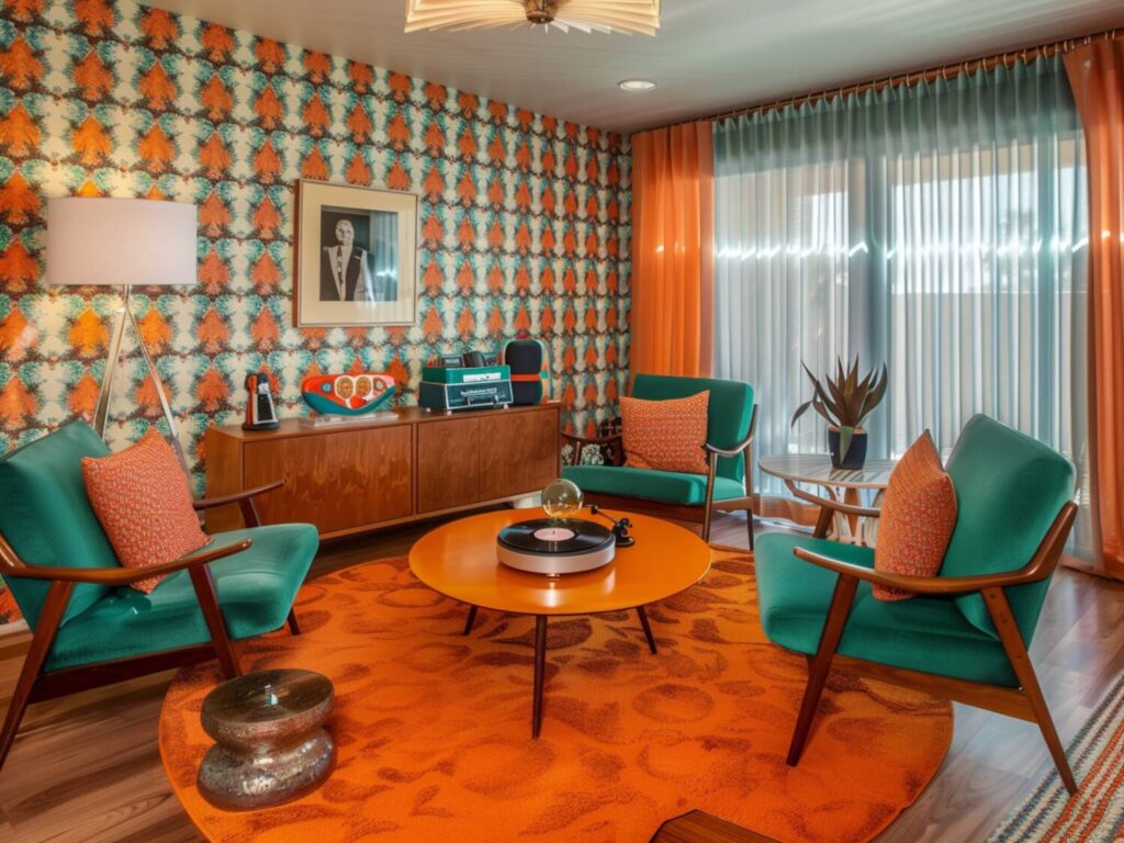 Jak dobrać meble do salonu w stylu retro