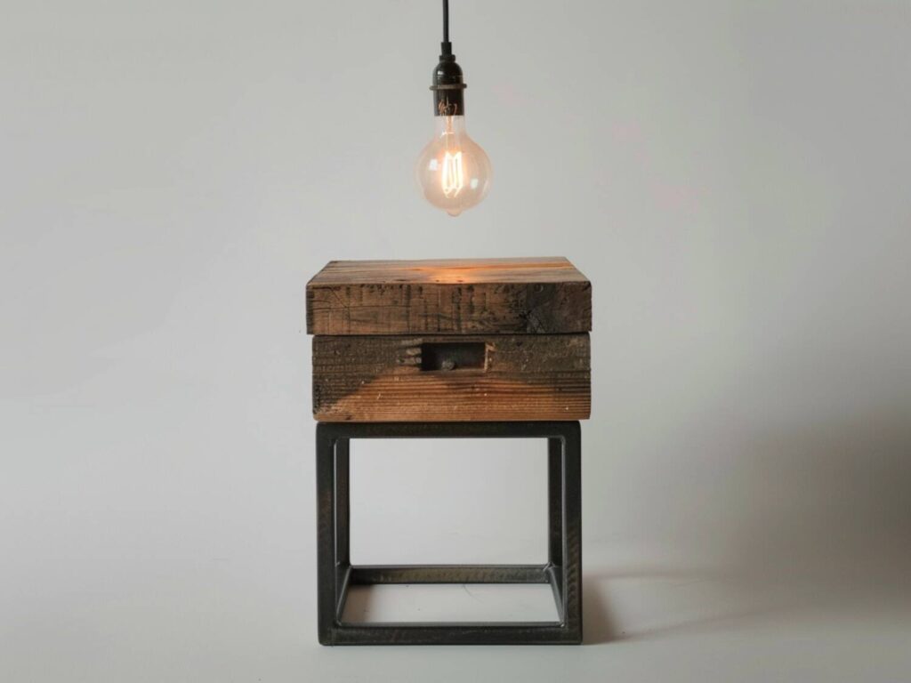 Jak stworzyć prosty stolik nocny z drewna i metalu