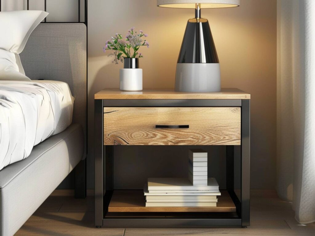 Jak stworzyć prosty stolik nocny z drewna i metalu