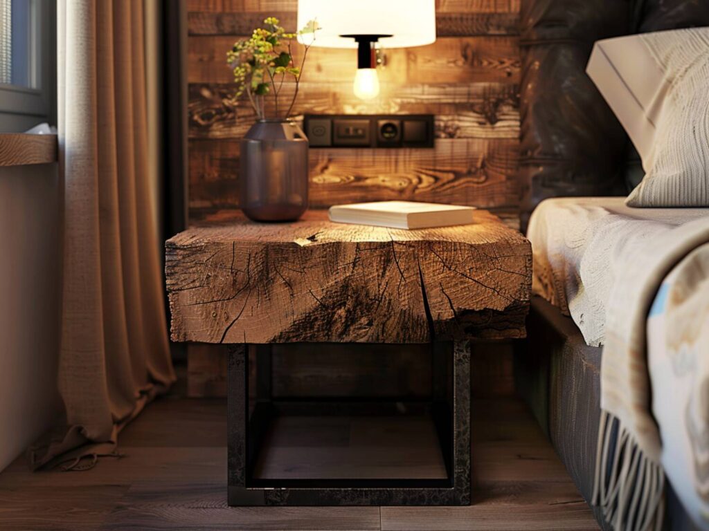 Jak stworzyć prosty stolik nocny z drewna i metalu