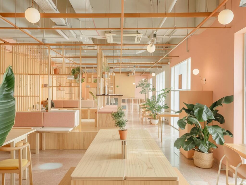 Jak urządzić przestrzeń coworkingową w stylu skandynawskim z jasnymi akcentami