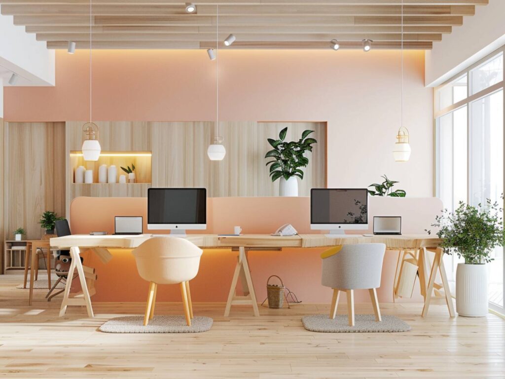 Jak urządzić przestrzeń coworkingową w stylu skandynawskim z jasnymi akcentami