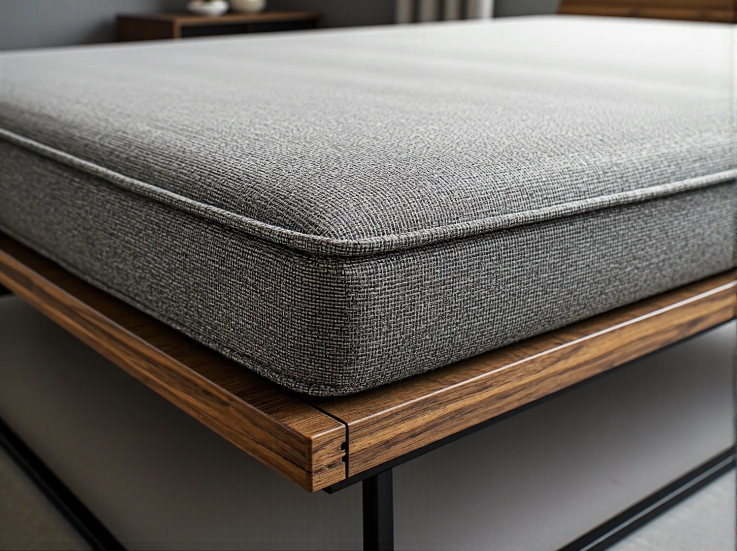 Wysoka antresola z biurkiem pod spodem doskonale sprawdza się w małym mieszkaniu.