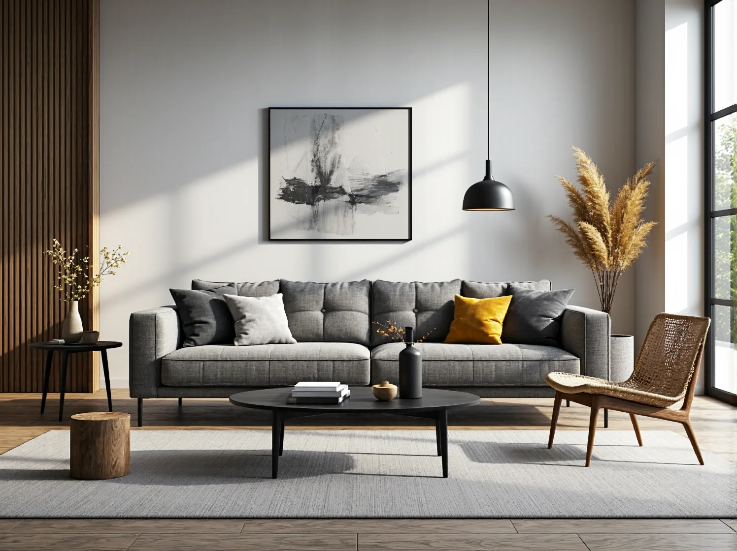 Otwarte drewniane półki ścienne eksponujące naczynia w stylowej aranżacji kuchni.