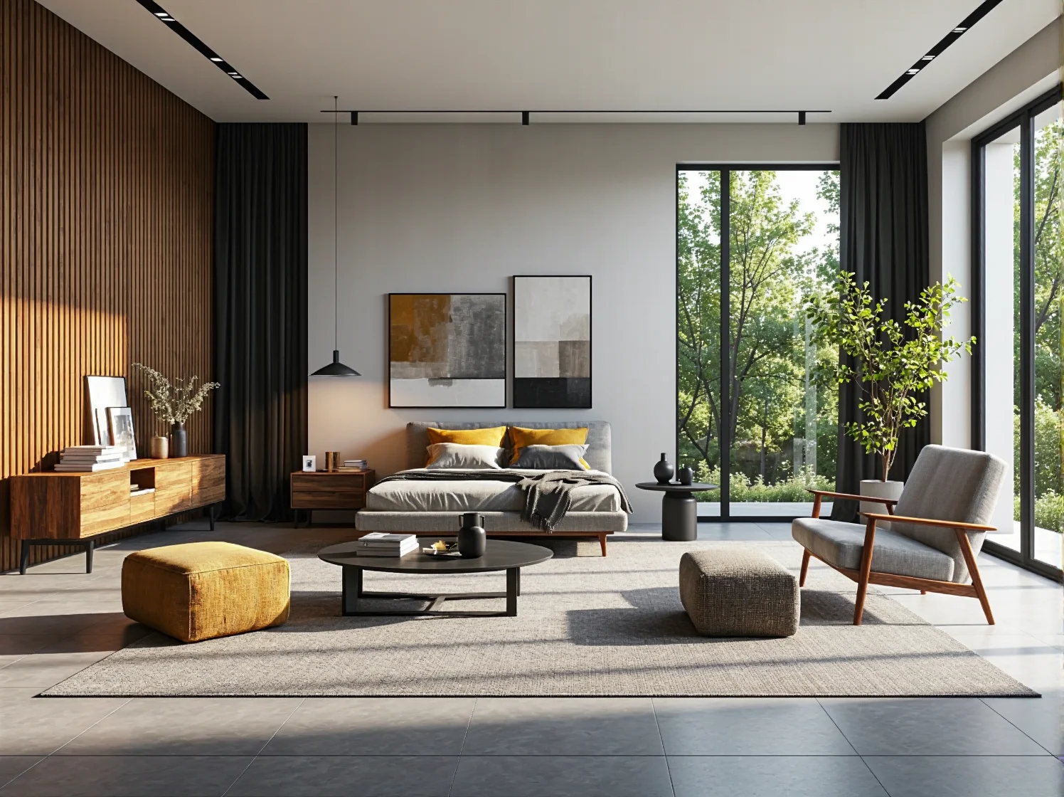 Funkcjonalne łóżko kontynentalne z pojemnikiem na pościel idealne do przechowywania w małym pokoju.