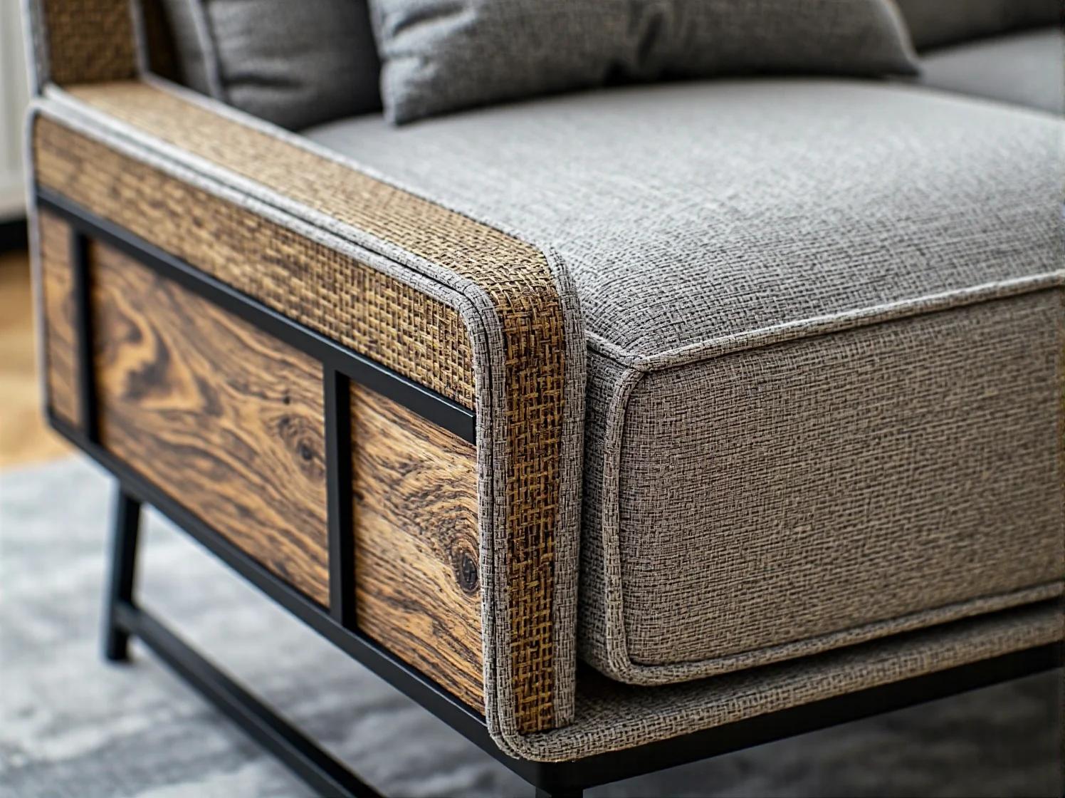 Duże lustro w złotej ramie nad szklaną konsolą w małym przedpokoju glamour.