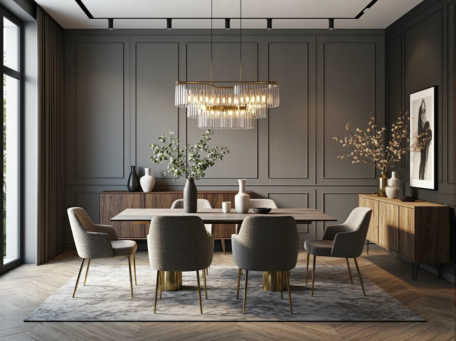 Marmurowy stolik kawowy ze złotym stelażem, elegancki detal mebli glamour