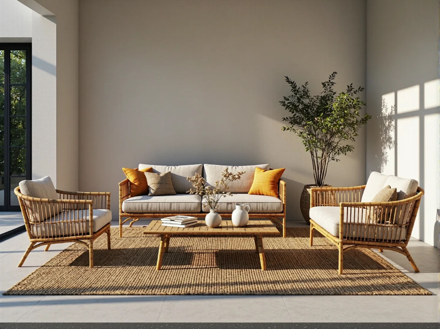 Nowoczesne krzesła ogrodowe z tworzywa z recyklingu na patio