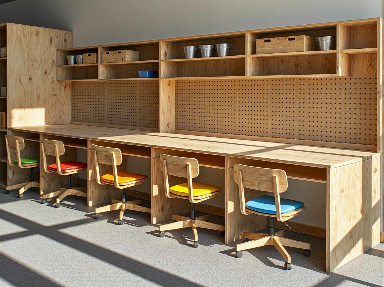 Funkcjonalne podwójne biurko dla dzieci z miejscem do przechowywania, praktyczne meble do nauki dla rodzeństwa