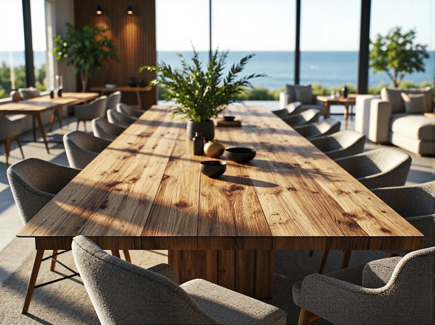 Solidne stoły restauracyjne gwarantujące komfort gości nad morzem