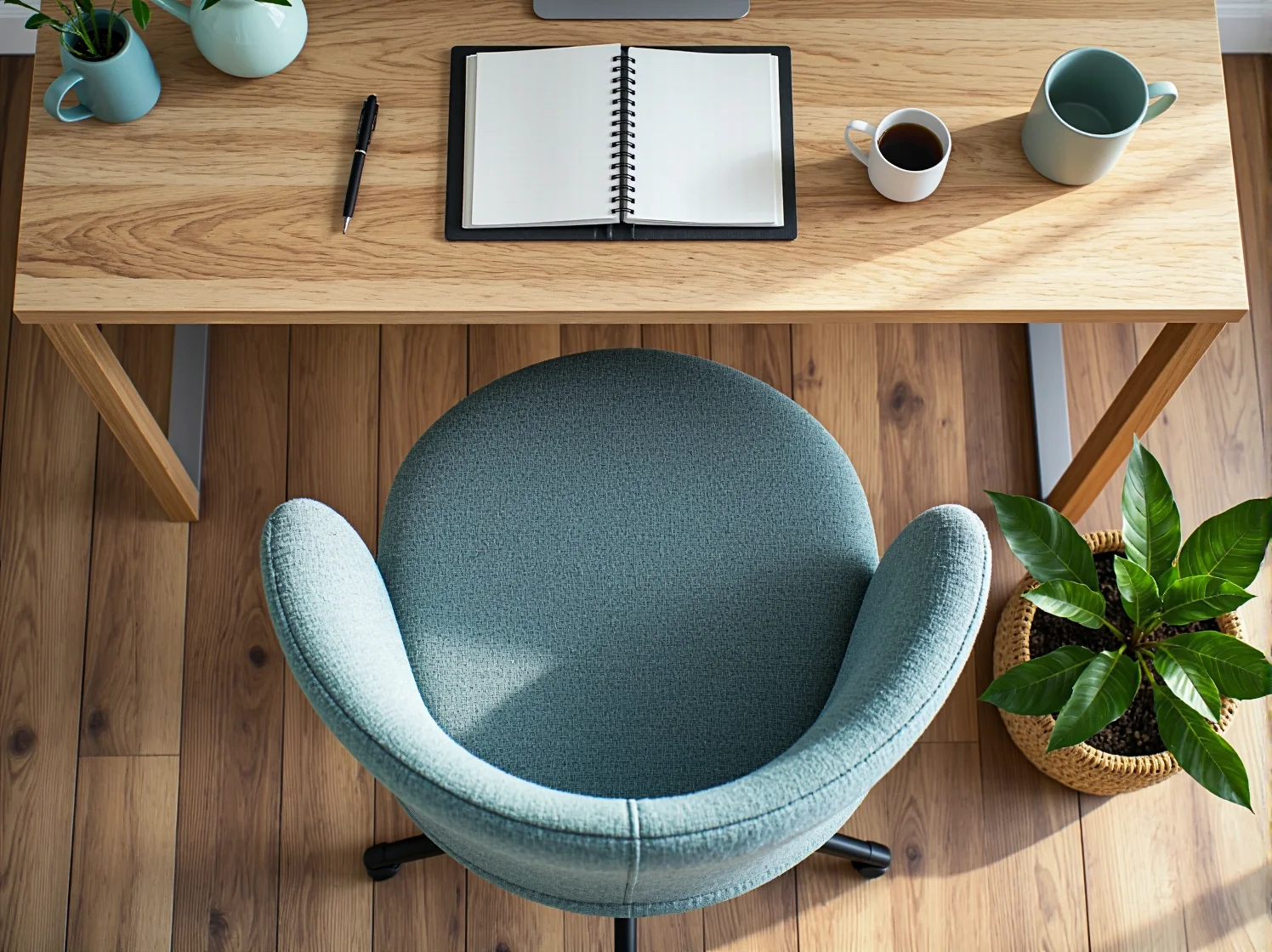 Elegancki fotel gabinetowy tapicerowany skórą pasujący do klasycznego wystroju home office.